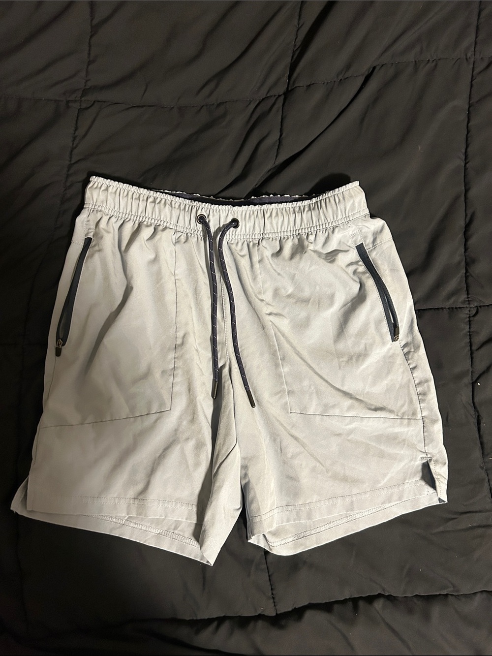 Motion Activewear Mens Shorts in Light Blue Size Medium